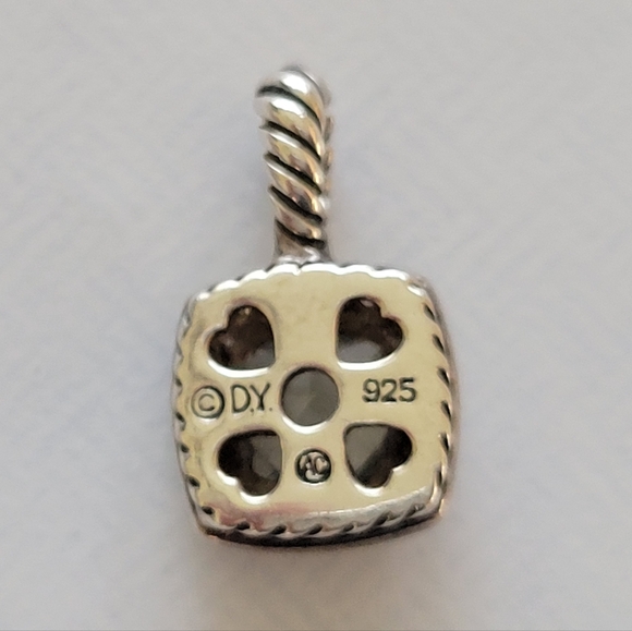 David Yurman Petite Albion Prasiolite & Diamonds pendant - Picture 10 of 13